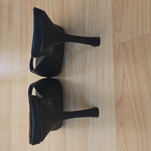 Olivia Jaymes Maysa Women's Square Open Toe Mules Heel Black Size 7.5 - Picture 5 of 9